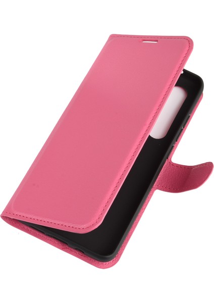 Xiaomi Mi Için Litchi Cilt Manyetik Deri Stand Kılıfı Not 10 Lite-Rose (Yurt Dışından)