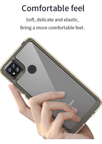 Xiaomi Poco C3/poco C31/REDMI 10A/9C/9C Nfc/9 Activ/9 (Hindistan) Akrilik+Tpu Telefon Kılıfı Şeffaf Arka Kapak Bağımsız Düğmeler-Şeffaf (Yurt Dışından) fiyatları