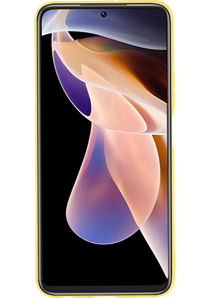 Pürüzsüz Dokunmatik Silikon Ince Yumuşak Mikrofiber Astar, Xiaomi Redmi Için Kayışla Koruyucu Kasa Not 11 Pro 5g (Çin) (Mediatek)/11 Pro+ 5g-Sarı (Yurt Dışından) fiyatları