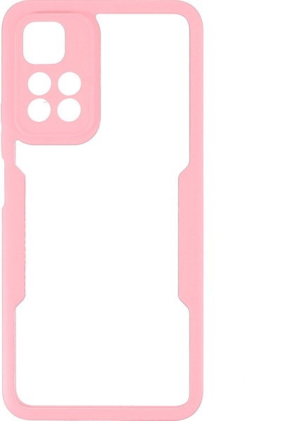 Kamera Lens Koruyucu Pet Ekran Filmi+Akrilik+Tpu Telefon Kılıfı Xiaomi Redmi Için Tam Vücut Koruma Kapağı Not 11 Pro 5g (Çin) (Mediatek)/not 11 Pro+5g-Pink (Yurt Dışından) modelleri