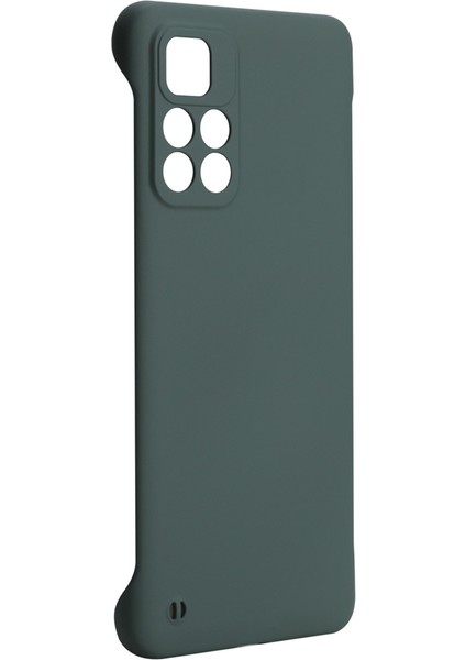 Ka Kaplama Düz Renkli Çerçevesiz Mat Sert Bilgisayar Koruyucu Kapak Xiaomi Redmi Için Cep Telefonu Kasası Not 11 Pro 5g (Çin) (Mediatek)/not 11 Pro+ 5g-Dark Yeşil (Yurt Dışından)