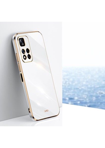 Xiaomi Redmi Için Xinli Note 11 Pro 5g (Çin) (Mediatek)/not 11 Pro+ 5g Hassas Lens Kesim Tpu Akıllı Telefon Şok Geçirmez Kasa Şık Elektrokopulasyon Altın Kenar Telefon Kapak-Beyaz (Yurt Dışından) fırsatları