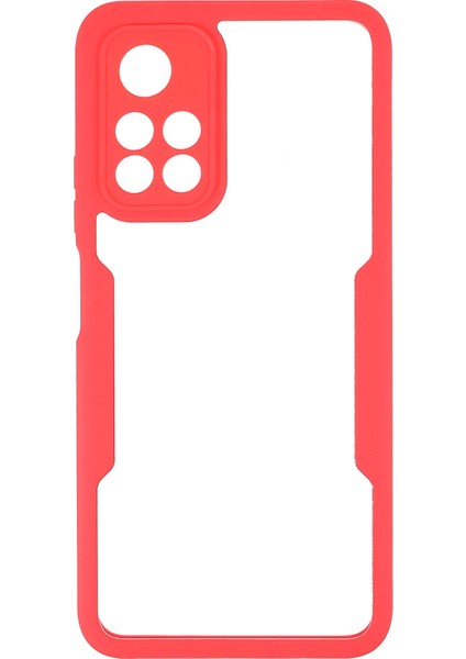 360 Derece Koruma Akrilik+Tpu Hibrit Telefon Kılıfı Kapak Xiaomi Redmi Için Pet Ekran Filmi Not 11 5g (Çin) (Mediatek)/redmi Not 11T 5g/redmi Not 11S 5g-Kırmızı (Yurt Dışından)
