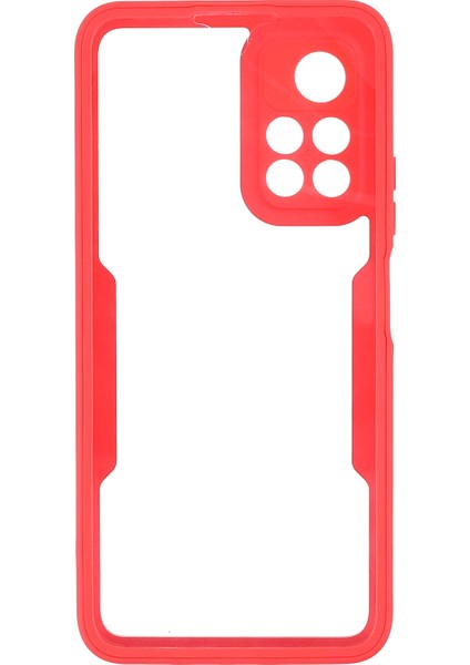 360 Derece Koruma Akrilik+Tpu Hibrit Telefon Kılıfı Kapak Xiaomi Redmi Için Pet Ekran Filmi Not 11 5g (Çin) (Mediatek)/redmi Not 11T 5g/redmi Not 11S 5g-Kırmızı (Yurt Dışından)