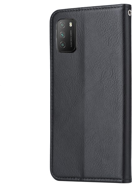Cüzdan Stand Tasarımı Xiaomi Poco M3-Black Için Otomatik Emilmiş Deri Koruyucu Telefon Kapağı (Yurt Dışından) modelleri