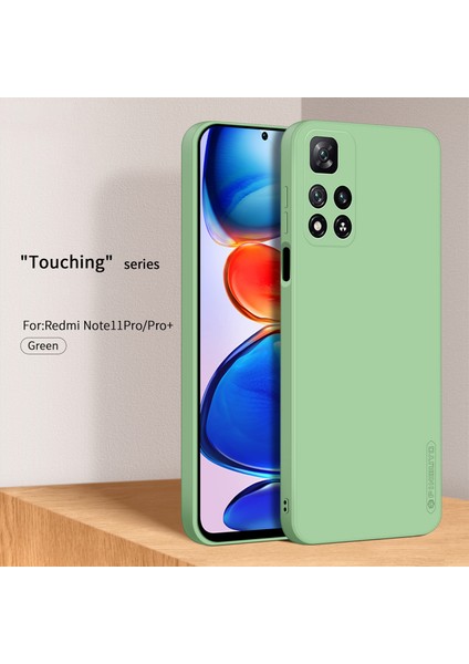 Xiaomi Redmi Için Hassas Kesme Telefon Kılıfı Note 11 Pro 5g (Çin) (Mediatek)/note 11 Pro+ 5g, Esnek Tpu Anti-Drop Koruyucu Kapak Yeşili (Yurt Dışından)