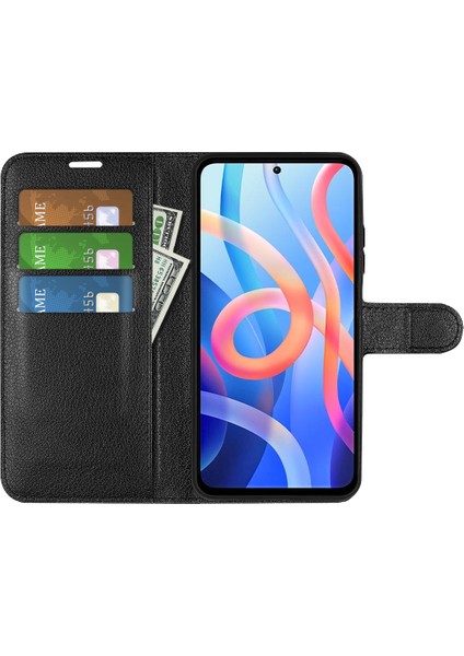Xiaomi Redmi Için Not 11 5g (Çin) (Mediatek)/not 11T 5g/not 11S 5g Litchi Doku Pu Deri Flip Kapak Şok Geçirmez Tpu Kabuk Stand Cüzdan Telefon Kılıf (Yurt Dışından) fırsatları