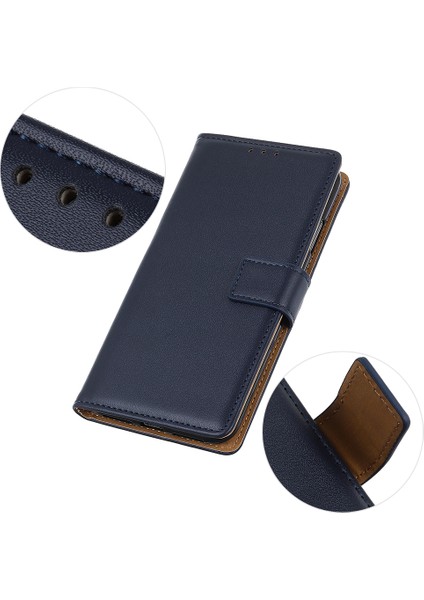 Xiaomi Için Poco X3/poco X3 Nfc Cüzdan Telefon Kılıfı Şok Geçirmez Kabuk Stand-Blue ile Koruyucu Kapak (Yurt Dışından)