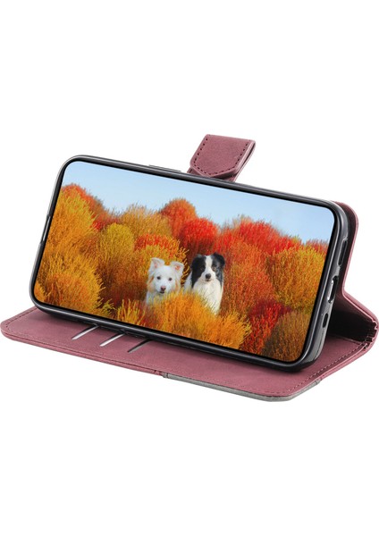 Xiaomi Için Ttudrch Redmı 9 004 Birleştirme Cilt Touch Stand Telefon Kılıfı Pu Deri Cüzdan Kapağı Rfıd Blowantıon-Wıne Red ile (Yurt Dışından) fiyatları