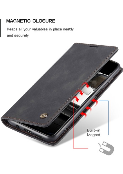 Xiaomi Redmi Için Otomatik Emilmiş Deri Cüzdan Kılıfı Not 9 Pro/not 9 Pro Max/note 9s-Black (Yurt Dışından) fiyatları