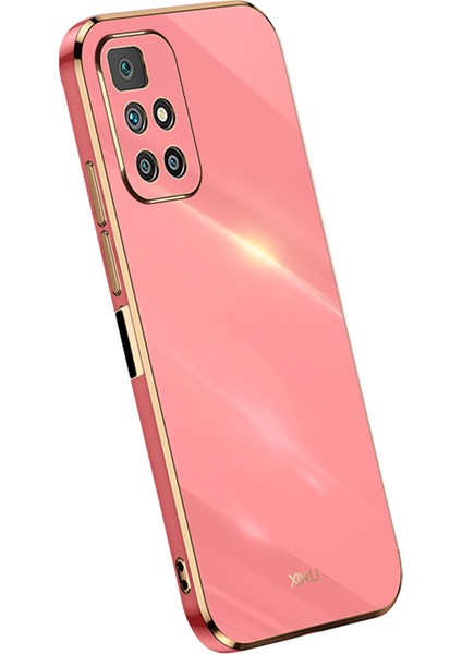 Xiaomi Redmi Için Xinli 10 4g (2021)/REDMI 10 2022 4g/redmi 10 Prime/redmi Not 11 4g (Mediatek) Elektrokaplatma Edge-Red ile Telefon Kılıfı (Yurt Dışından)