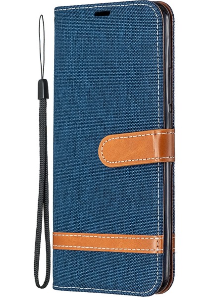 Renkli Kot Pantolon Bez Kabuğu Cüzdan Deri Kapak Xiaomi Redmi 9-Dark Mavi (Yurt Dışından) fiyatları