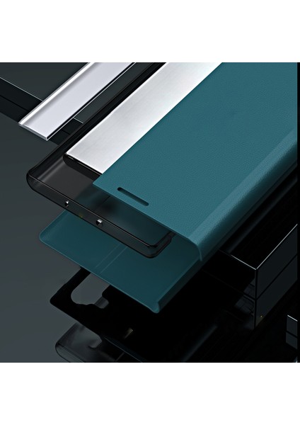 Kararlı Stand Tasarım Deri Telefon Kılıfı Xiaomi Için Redmi 10 4g (2021)/REDMI 10 2022 4g/redmi Not 11 4g (Mediatek)/redmi 10 Prime-Silver (Yurt Dışından) modelleri