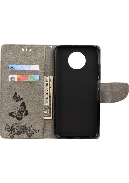 Baskılı Kelebekler Çiçek Deri Cüzdanı Xiaomi Için Stand Kılıfı Not 9 5g/redmi Not 9t 5g-Gre (Yurt Dışından) fırsatları