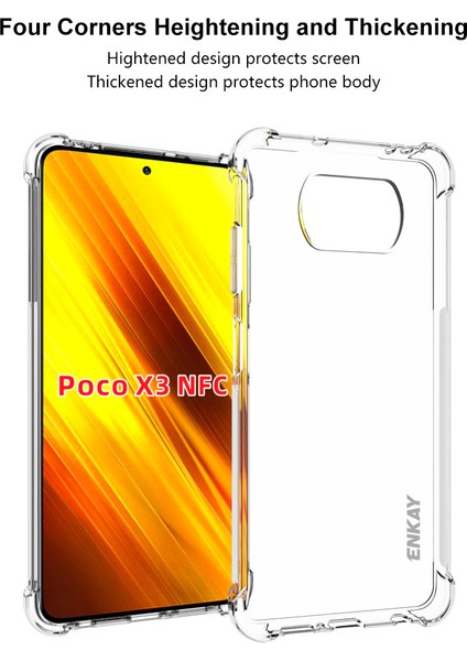 Xiaomi Poco X3/x3 Nfc Için Şok Geçirmez Net Tpu Kasası (Yurt Dışından)