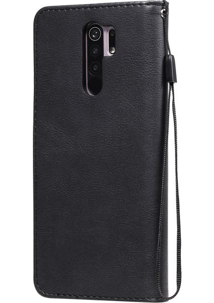 Xiaomi Redmi 9-Black Için Cüzdan Deri Stand Kapak Kılıfı (Yurt Dışından) modelleri