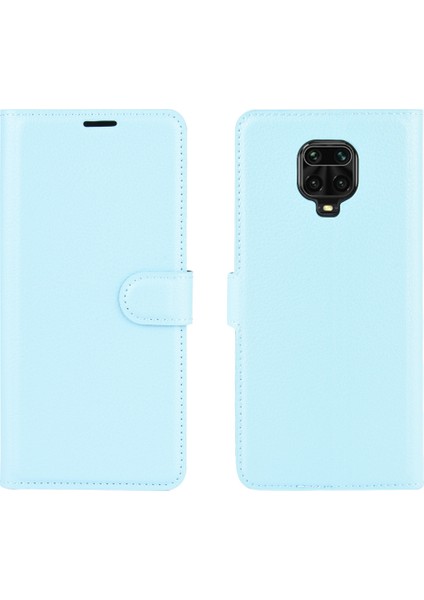 Litchi Doku Cüzdan Kapak Xiaomi Redmi Için Deri Kılıf Not 9 Pro/not 9s/not 9 Pro Max-Baby Mavi (Yurt Dışından) fiyatları