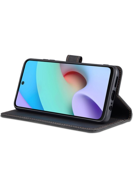 Manyetik Kapatma Pu Deri Deri Flip Cüzdan Kılıfı Stand Şok Geçirmez Tpu Iç Kabuk Telefonu Xiaomi Için Poco M4 Pro 5g/redmi Not 11 5g (Çin) (Mediatek) -Black (Yurt Dışından) fırsatları