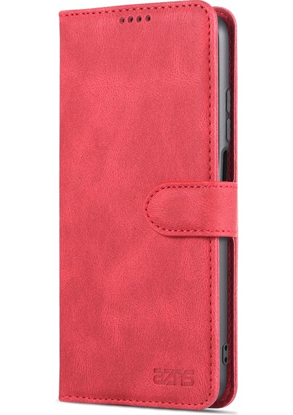 Manyetik Kapatma Pu Deri Deri Flip Cüzdan Kılıfı Stand Şok Geçirmez Tpu Iç Kabuk Telefonu Xiaomi Için Poco M4 Pro 5g/redmi Not 11 5g (Çin) (Mediatek) -Red (Yurt Dışından) fiyatları