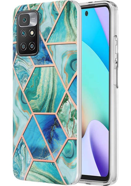 2.0mm Ultra Yetenekli Desen Baskı Imd Elektraplama Xiaomi Redmi Için Esnek Tpu Telefon Kılıf Kapağı Not 11 4g (Mediatek)/10 4g (2021)/10 2022 4g/10 Prime-Green (Yurt Dışından)
