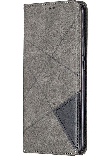 Xiaomi Redmi Için Geometrik Deri Deri Kabuğu 9-Grey (Yurt Dışından) fiyatları
