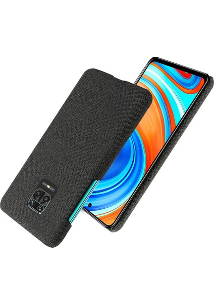 Kumaş Kaplamalı Pc Mobil Koruyucu Telefon Kılıfı Xiaomi Redmi Note 9s/redmi Note 9 Pro/redmi Note 9 Pro Max-Black (Yurt Dışından) fiyatları