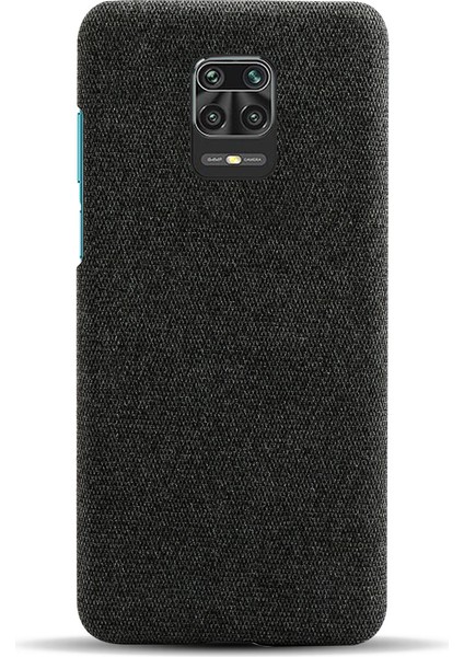Kumaş Kaplamalı Pc Mobil Koruyucu Telefon Kılıfı Xiaomi Redmi Note 9s/redmi Note 9 Pro/redmi Note 9 Pro Max-Black (Yurt Dışından) modelleri