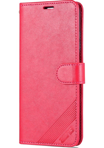 Xiaomi Redmi 10 4g (2021)/REDMI 10 Prime/redmi 10 2022 4g/redmi Not 11 4g (Mediatek) Pu Deri Anti-Drop Çift Taraflı Manyetik Toka Cüzdan Tasarı Tasarım Telefonu Vaka Kırmızı (Yurt Dışından) fiyatları