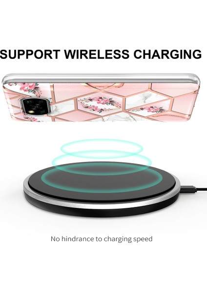 2,0mm Imd Iml Elektrokaplama Telefon Kılıfı Xiaomi Poco X3 Nfc/poco X3/poco X3 Pro-Pink Için Çiçek (Yurt Dışından)