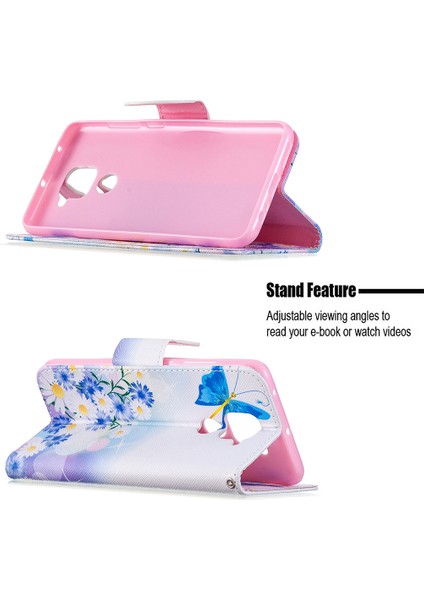 Xiaomi Redmi Için Stand Cüzdanı ile Desen Baskı Deri Kılıfı Not 9/redmi 10X 4g-Butterfly ve Daisy (Yurt Dışından) fiyatları