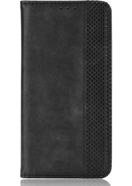 Manyetik Otomatik Absorbed Retro Style Cüzdan Stand Tasarım Telefon Kılıfı Xiaomi Redmi Note 10 Pro 5g/xiaomi Poco X3 Gt-Black (Yurt Dışından)