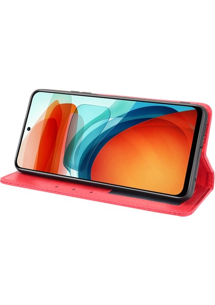 Manyetik Otomatik Absorbed Retro Style Cüzdan Stand Tasarım Telefon Kılıfı Xiaomi Redmi Note 10 Pro 5g/xiaomi Poco X3 Gt-Re (Yurt Dışından)