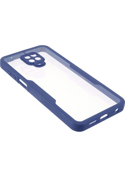 Her Şey Dahil Pet Ekran Koruyucu+Akrilik Arka Panel+Tpu Çerçeve Koruyucu Kılıf Xiaomi Redmi Note 9 Pro Max/note 9s/note 9 Pro-Dark Blue (Yurt Dışından) fırsatları