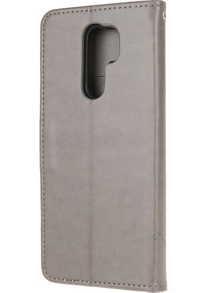 Xiaomi Redmi Için Kelebek Çiçek Cüzdan Deri Kapağı 9-Grey (Yurt Dışından) modelleri