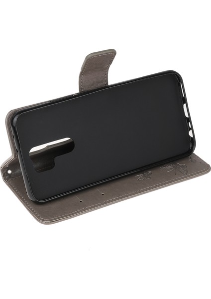 Xiaomi Redmi Için Kelebek Çiçek Cüzdan Deri Kapağı 9-Grey (Yurt Dışından) fırsatları