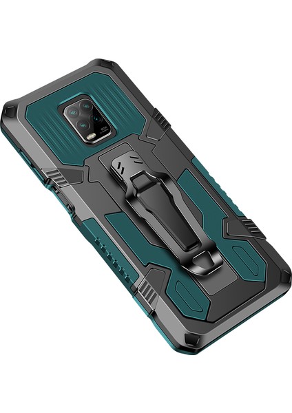 Plastik+Tpu Hibrid Kickstand Kapak Kılıfı Xiaomi Redmi Note 9s/redmi Note 9 Pro/redmi Note 9 Pro Maks-Green (Yurt Dışından)