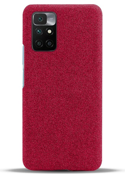 Telefon Kapağı Xiaomi Redmi Için Iyi Korumalı Bez Kaplamalı Plastik Telefon Kılıfı Not 11 4g (Mediatek)/10 4g (2021)/10 2022 4g-Kırmızı (Yurt Dışından) modelleri