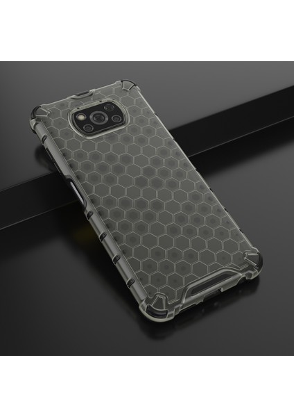 Petek Yumuşak Tpu+Sabit Pc Xiaomi Poco X3/poco X3 Nfc-Black Için (Yurt Dışından)