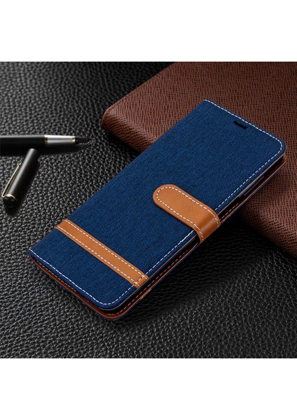Xiaomi Redmi Için Çeşitli Kot Ceza Cüzdan Deri Kapağı Not 9 Pro Max/not 9 Pro/not 9s-Dark Mavi (Yurt Dışından) fırsatları