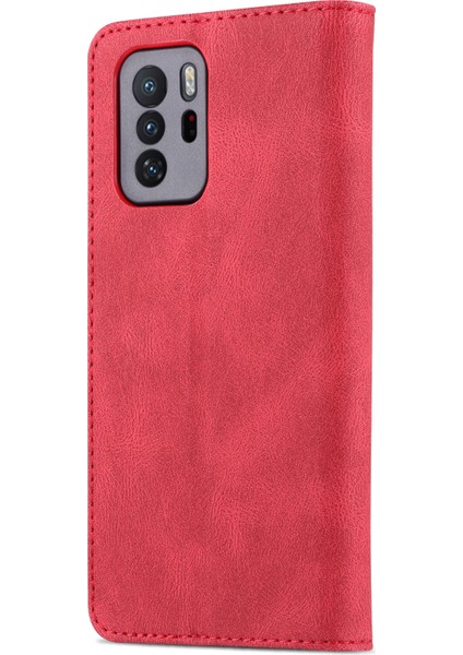 Shockroof Anti-Drop Cüzdan Tasarım Telefon Kılıfı Flip Telefon Kapağı Stand ile Xiaomi Redmi Note 10 Pro 5g/poco X3 Gt-Re (Yurt Dışından)