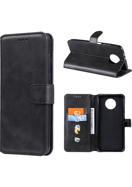 Xiaomi Redmi Için Klasik Cüzdan Stand Flip Deri Telefon Kılıfı Not 9 5g/redmi Not 9t 5g-Black (Yurt Dışından)