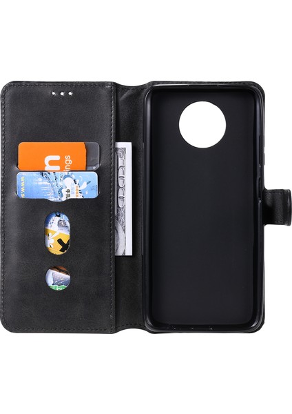 Xiaomi Redmi Için Klasik Cüzdan Stand Flip Deri Telefon Kılıfı Not 9 5g/redmi Not 9t 5g-Black (Yurt Dışından)