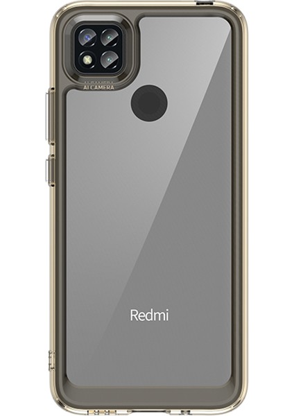 Xiaomi Poco C3/poco C31/REDMI 10A/9C/9C Nfc/9 Activ/9 (Hindistan) Akrilik+Tpu Telefon Kılıfı Şeffaf Arka Kapak Bağımsız Düğmeler-Şeffaf Gri (Yurt Dışından)