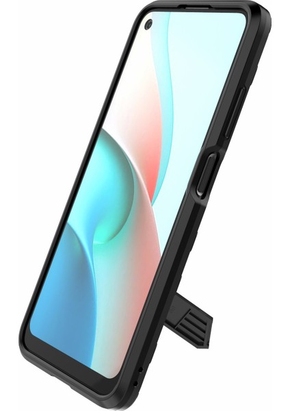 Kickstand Tasarım Anti-Drop Pc+Tpu Xiaomi Redmi Için Hibrid Telefon Kılıfı Kapak Not 9 5g/redmi Note 9t 5g-Green (Yurt Dışından)