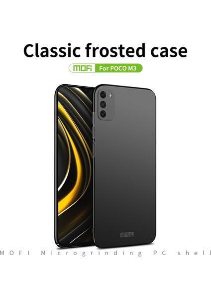 Shield Ultra Sert Pc Telefon Kılıfı Mat Kaplama Xiaomi Poco M3-Red Için Mat Drop Anti-Drop Koruyucu Kılıf (Yurt Dışından)