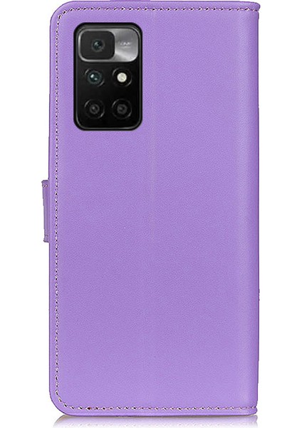 Sıralamaya Dayanıklı Manyetik Toka Deri Telefon Kasası Xiaomi Redmi Not 11 4g (Mediatek)/redmi 10 4g/redmi 10 2022 4g/10 Prime-Purple (Yurt Dışından) fırsatları