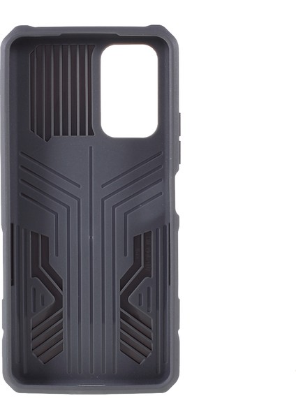 Arka Klip Kickstand Tasarım Xiaomi Redmi Için Metal Sayfalı Iyi Korumalı Hibrit Telefon Kılıfı Kabuğu Note 10 Pro-Grey (Yurt Dışından) modelleri