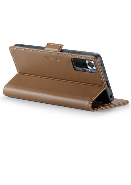 Xiaomi Redmi Için Telefon Kılıfı Note 10 Pro 4g (Hindistan)/(Global)/note 10 Pro Max 4g Rfıd Engelleme Cüzdan Stand Deri Kapak Kılıfı (Yurt Dışından) modelleri
