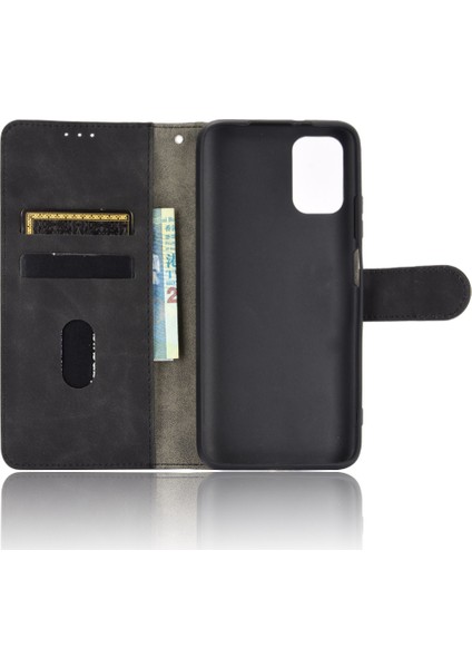 Xiaomi Poco M3-Black Için Hassas Pu Deri Cüzdan Cep Telefonu Kasası (Yurt Dışından)