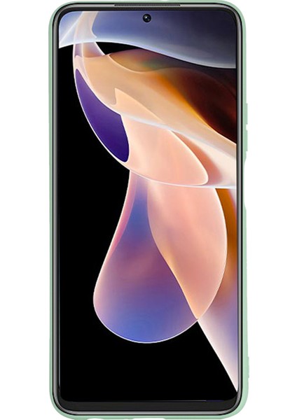 Pürüzsüz Dokunmatik Silikon Ince Yumuşak Mikrofiber Astar Xiaomi Redmi Için Kayışla Koruyucu Kasa Not 11 Pro 5g (Çin) (Mediatek)/11 Pro+ 5g-Yeşil (Yurt Dışından) fiyatları
